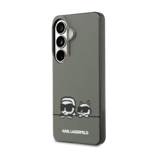 Karl Lagerfeld IML K&CH Peekaboo Logo Magnetic Case for iPhone Samsung Galaxy S26 Black