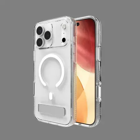 ZAGG Crystal Palace Snap KS phone case with MagSafe support for Apple iPhone 17 Pro Max transparent
