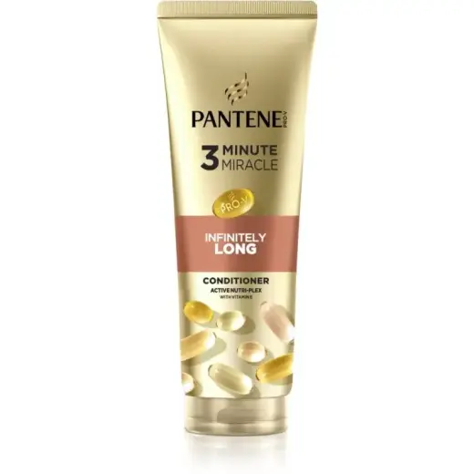 Pantene 3 Minute Miracle Infinitely Long Regenerating Conditioner for Weak and Damaged Hair 220ml