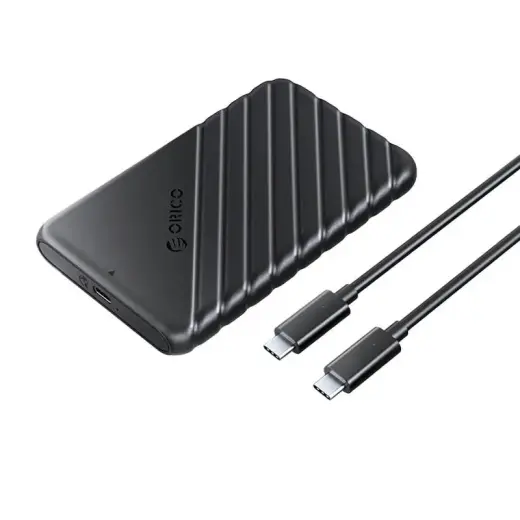 Orico 2.5' HDD | SSD Enclosure, 6 Gbps, USB-C 3.1 Gen1 (Black)