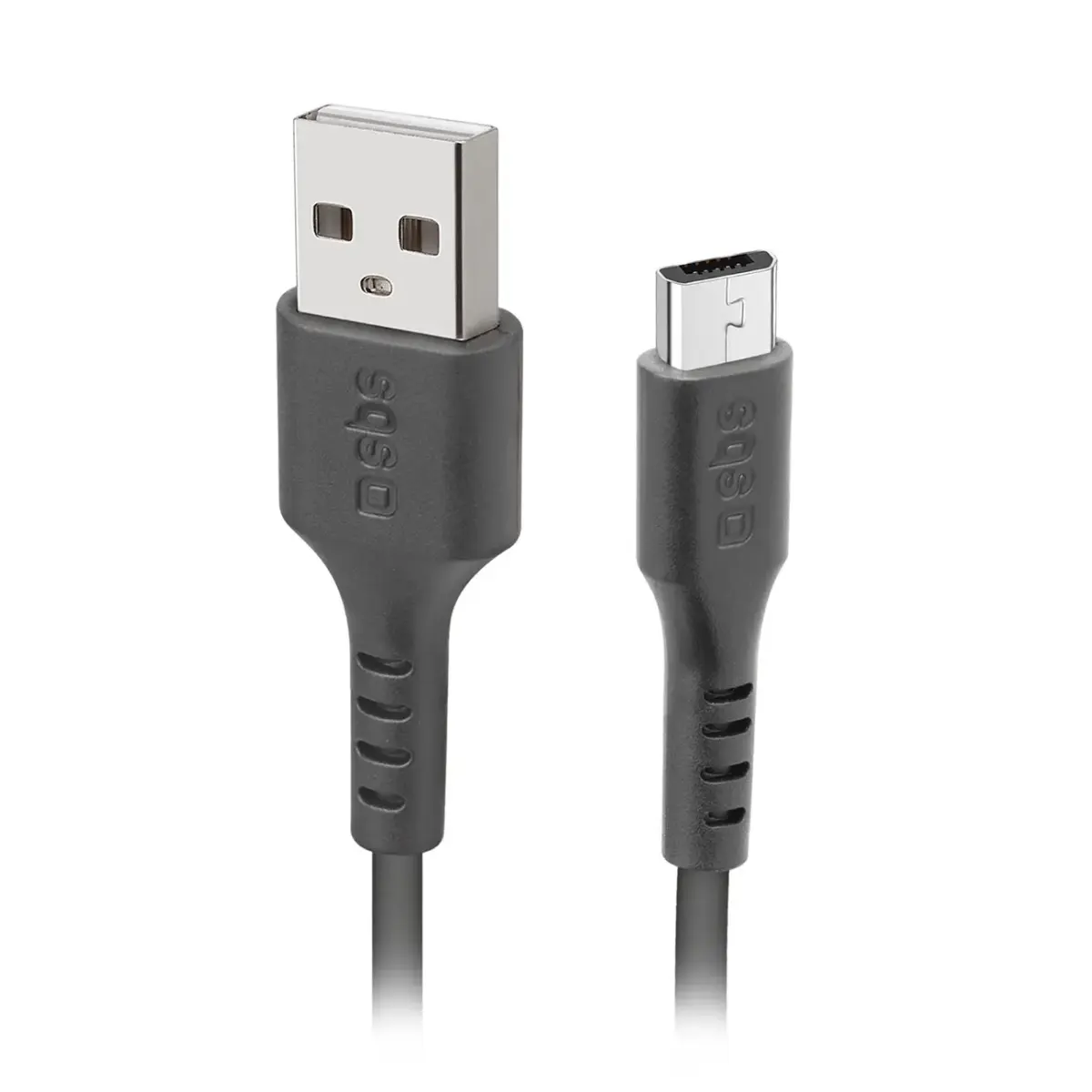 datu pārraides un uzlādes vads | USB-A uz Micro USB | melns