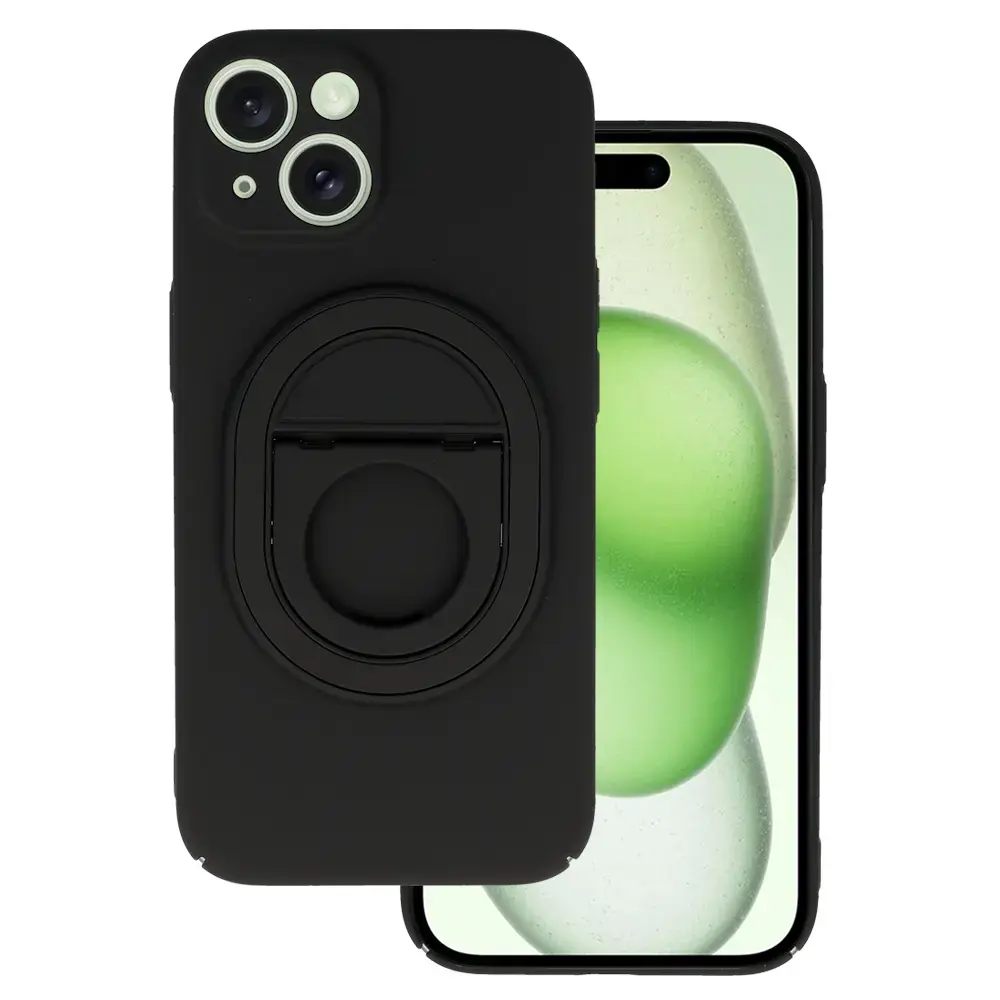 Tel Protect Magnetic Elipse telefoni ümbris iPhone 15 must