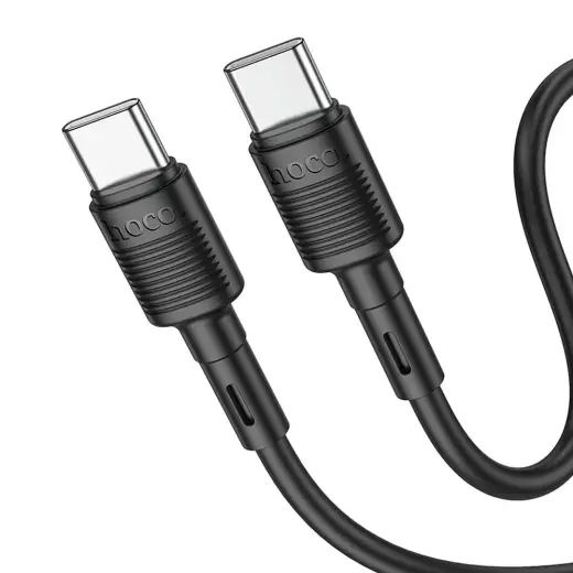 Hoco Victory X83 andmeedastus- ja laadimiskaabel | USB-C kuni USB-C | 60W | 1m | must