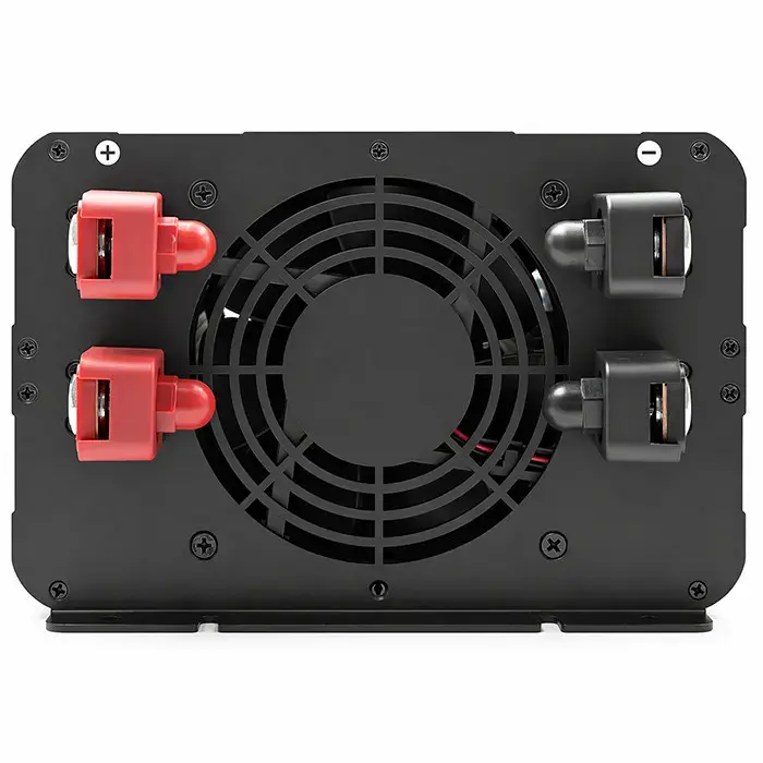 Qoltec Pure Sine Wave Inverter with UPS | 12V to 230V | 4000/8000W | USB | Compatible with LiFePO4 GEL AGM