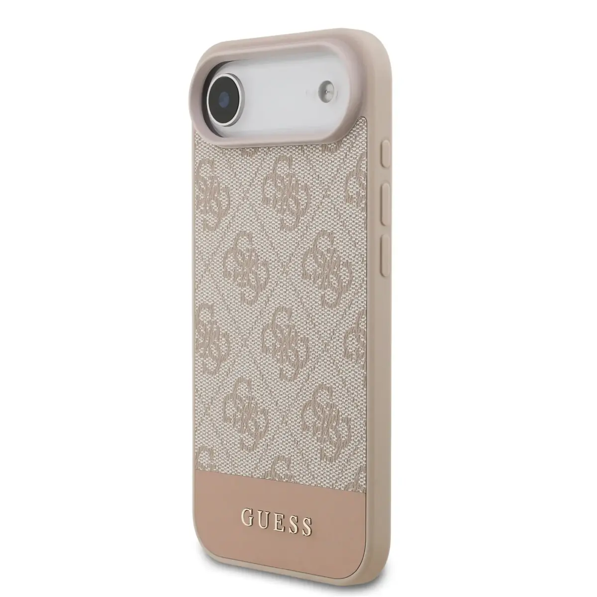 Guess PU 4G Stripe maciņš telefonam iPhone 17 Air rozā