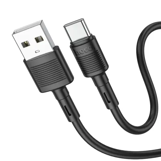 Hoco X83 провод для передачи данных и зарядки | USB-A на USB-C | 15W | 1m | чёрный