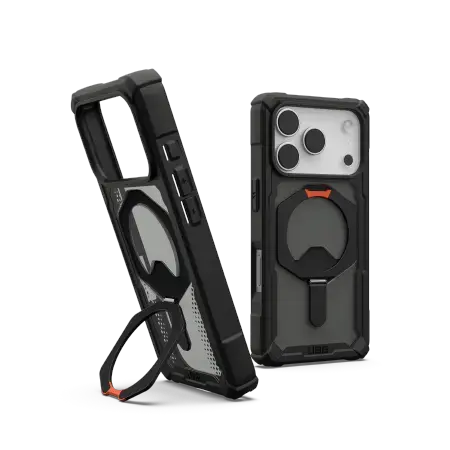 UAG Plasma XTE MagSafe Case for iPhone 17 Pro - Black and Orange