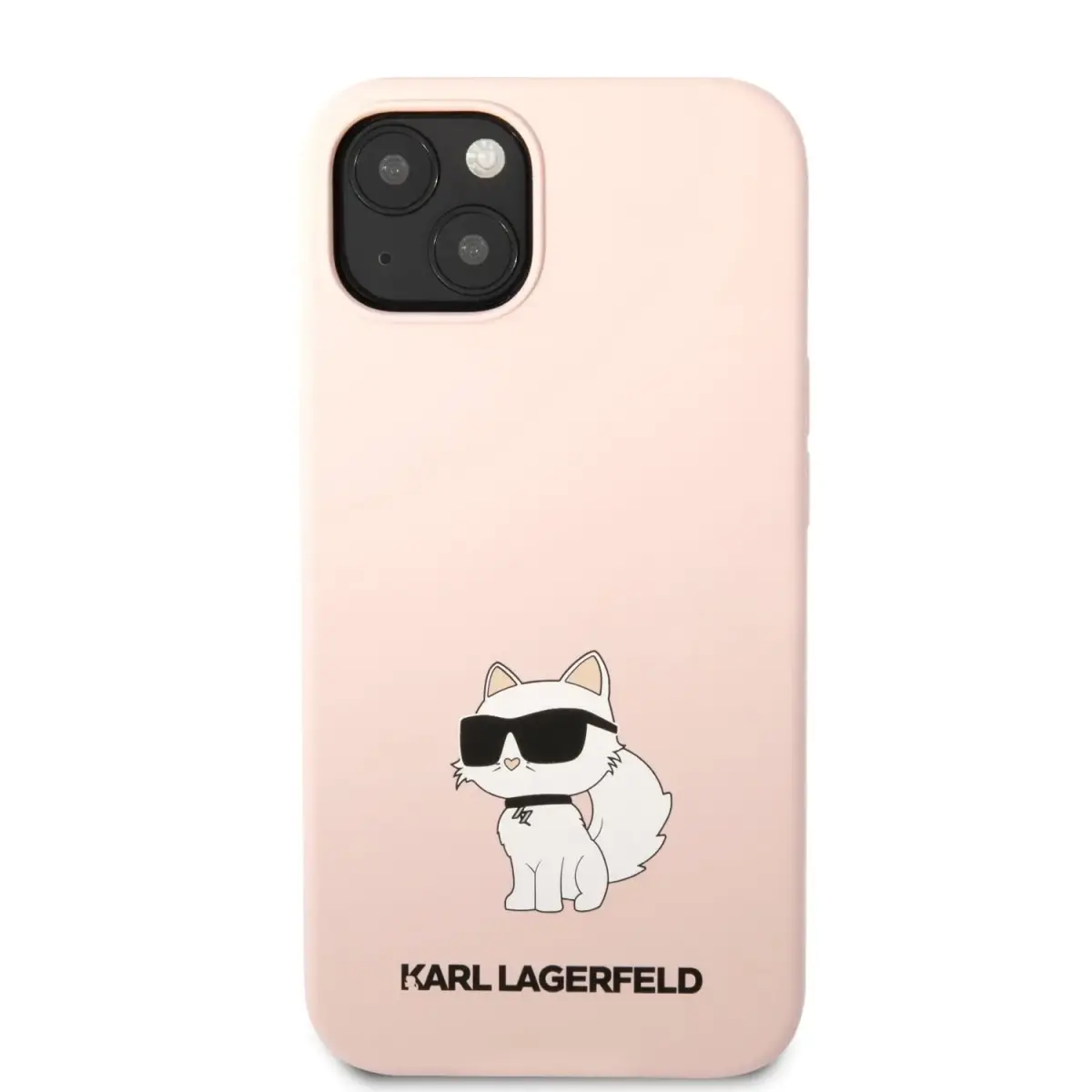 Karl Lagerfeld Liquid Silicone Choupette NFT Case for iPhone 13 Pink