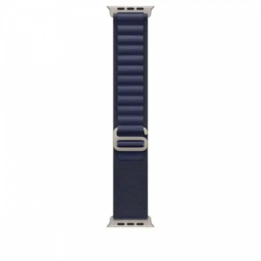 Navy Alpine Loop 49 mm - L - Natural Titanium Finish