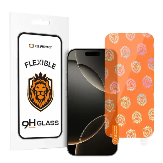 Tel Protect Best Flexible Hybrid Tempered Glass for IPHONE 16 PRO