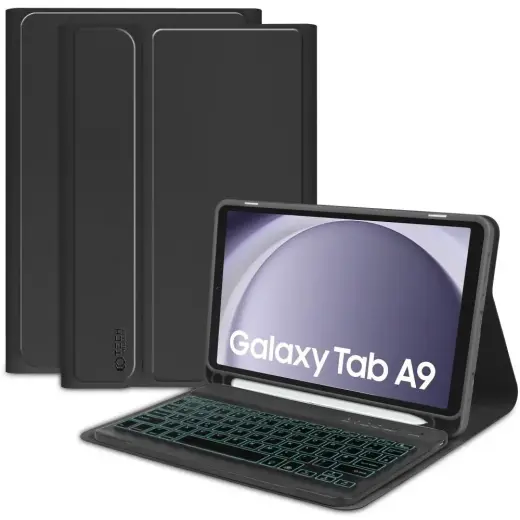 Tech-Protect SC Pen + Keyboard case with keyboard for Samsung Galaxy Tab A9 8.7" X110 | X115 - black