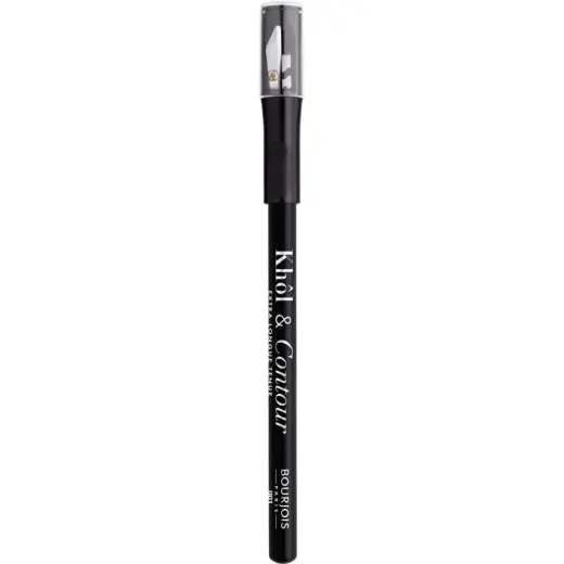 Bourjois Khôl & Contour Extra Longue Tenue Long-lasting Eye Pencil with Sharpener Color 001 Black-issime 1.2 G