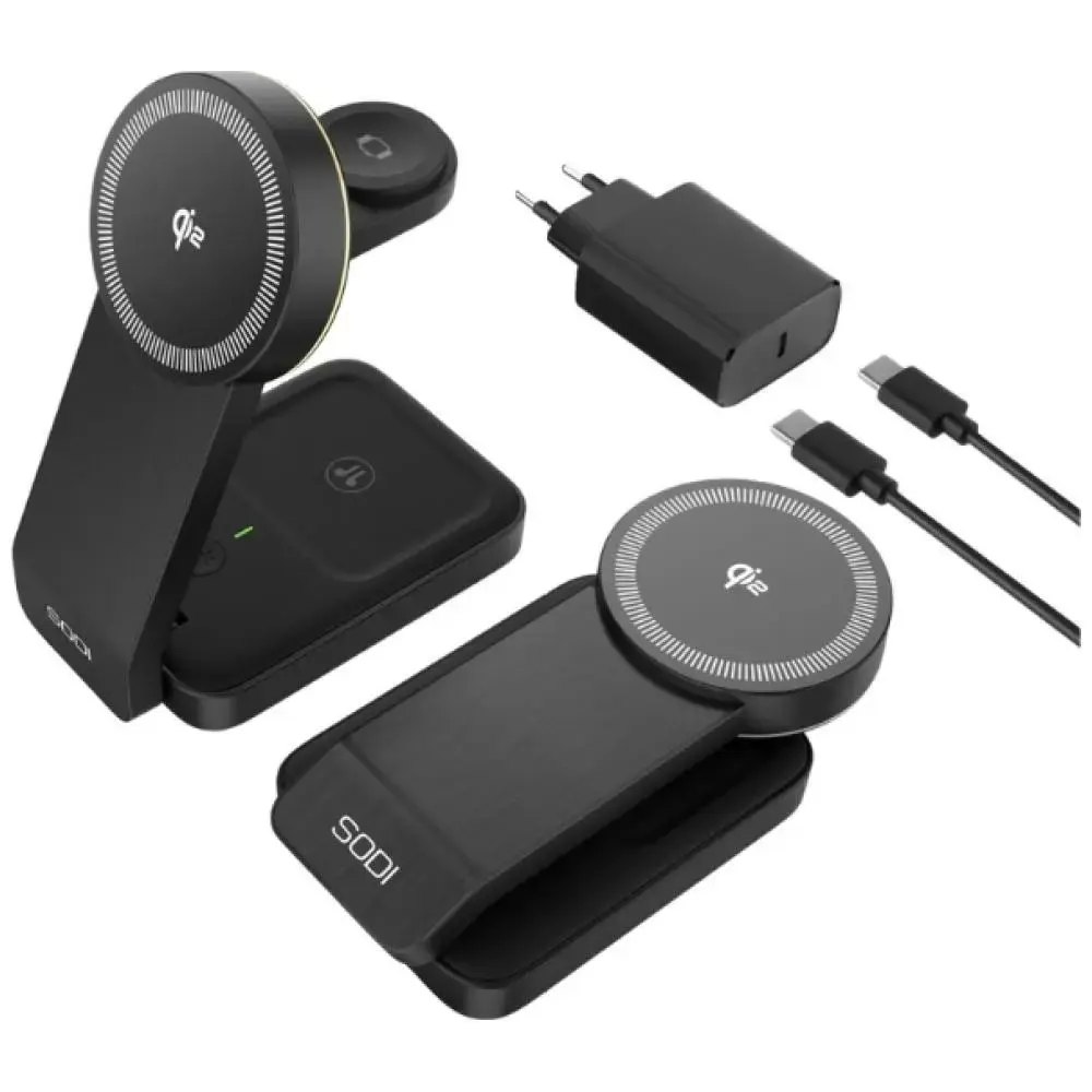 Foldable wireless charger 3-in-1 SODI W79