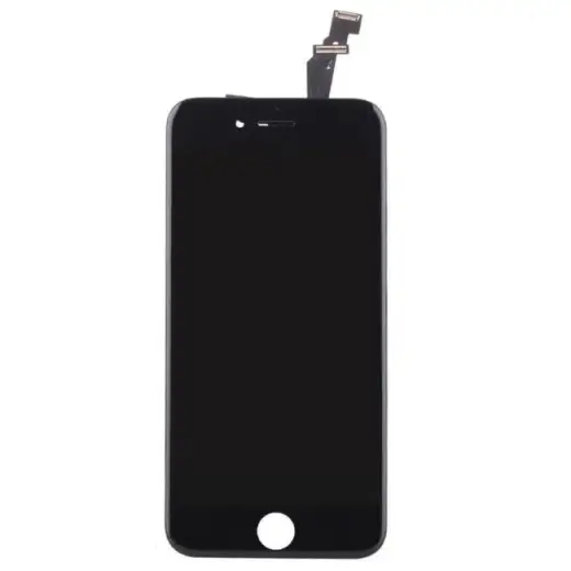 HQ A+ Analogs LCD Skarienjūtīgais Displejs priekš Apple iPhone 6 Pilns modulis Melns