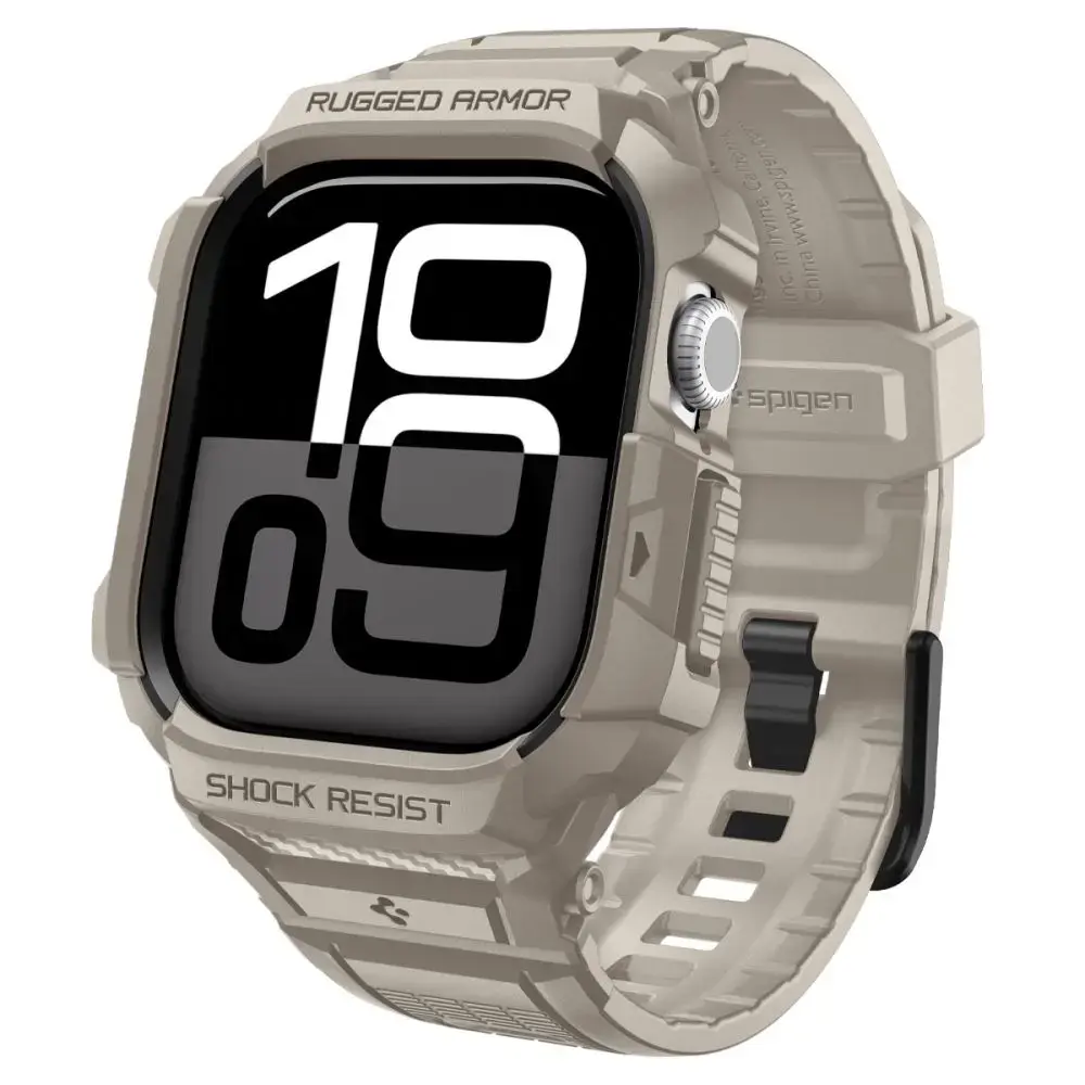SPIGEN RUGGED ARMOR ”PRO” V2 APPLE WATCH 10 / 11 (46 MM) DUNE BEIGE