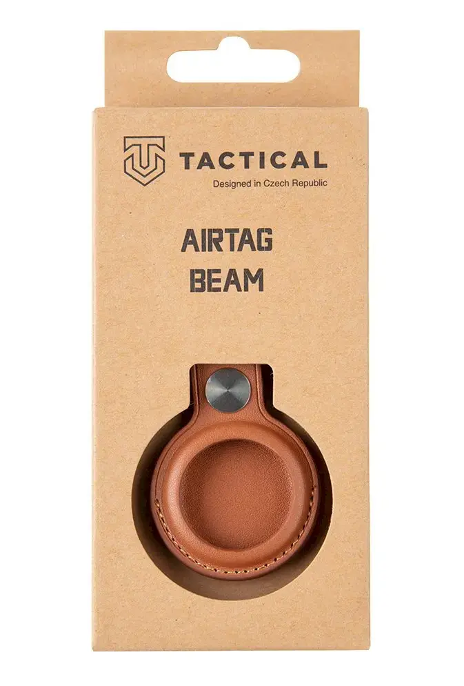 Tactical Airtag Beam Leather Brown