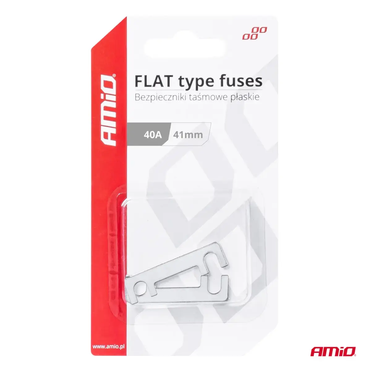 Car FLAT type fuses 41mm 40A AMIO-03490