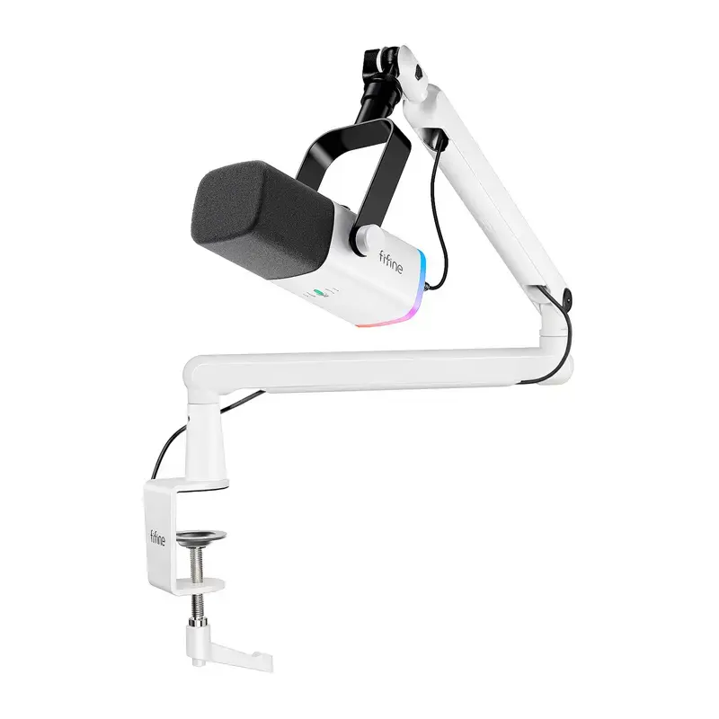 Fifine TAM8W dynamic microphone (white)