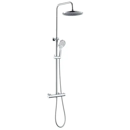 Shower column AB with thermostatic mixer, chrome
