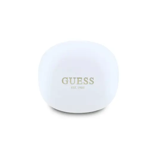 Guess Glossy Classic Logo TWS Wireless Earphones White