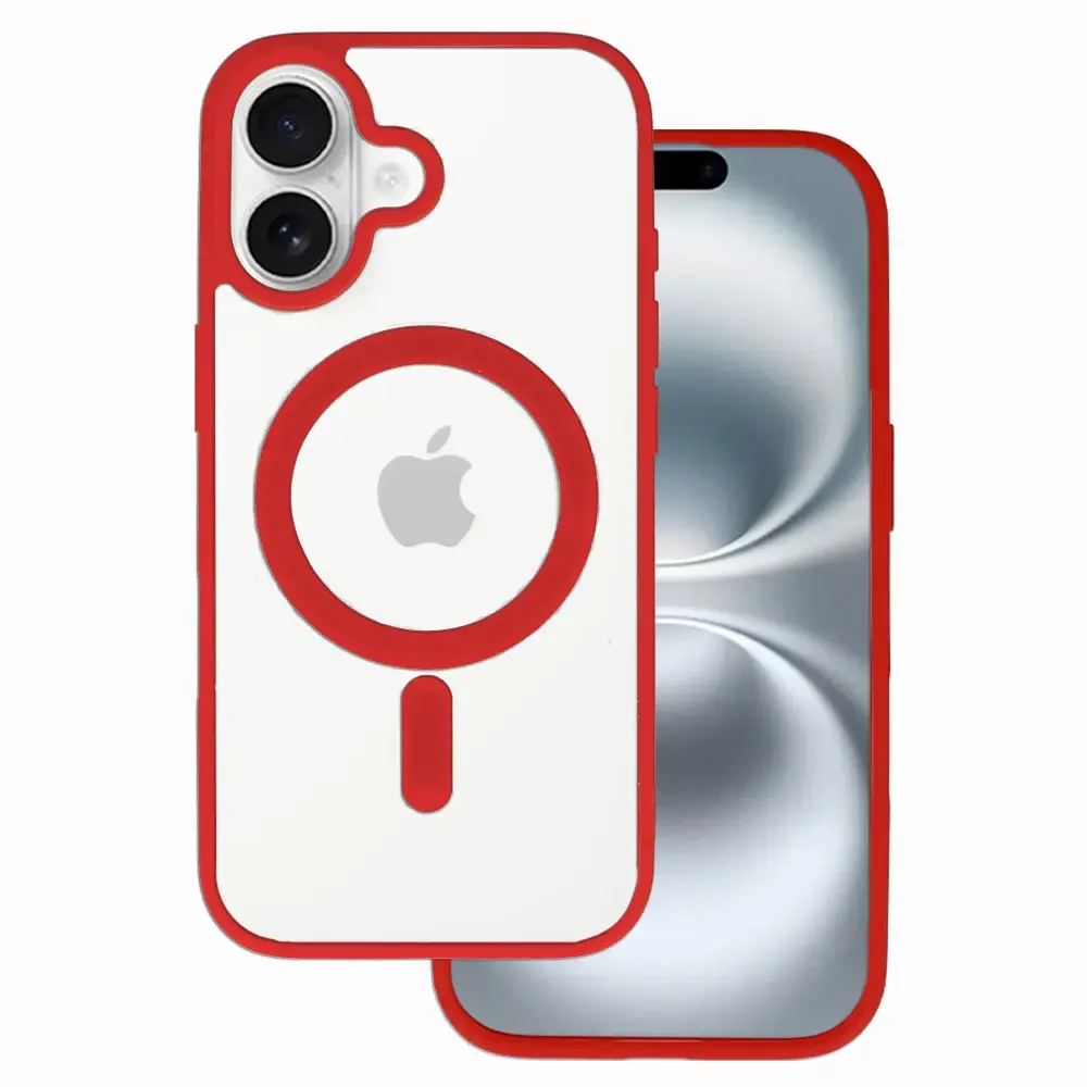 Acrylic Color Magsafe Case for Iphone 17 red