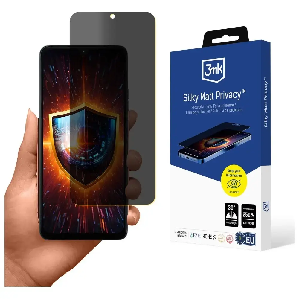 Folia 3MK Silky Matt Privacy do Motorola  Moto G06/Moto G06 Power