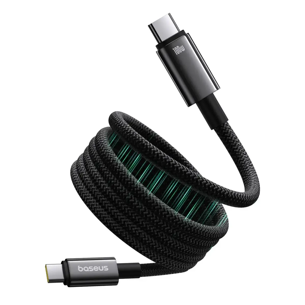 Baseus P10319805111-00 datu pārraides un uzlādes vads | USB-C uz USB-C | 100W | 1m | melns