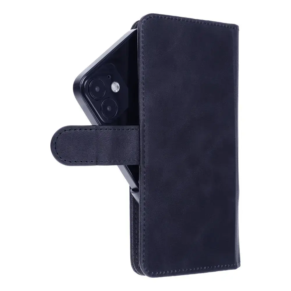 Universal book case COMMON size XL - for SAMSUNG A12 / A13 4G / A34 5G / A02s / XIAOMI Redmi 12 4G / 12C / NOTE 12 4G / 12 PRO 5G OPPO A53s / A72 / A92 dark blue