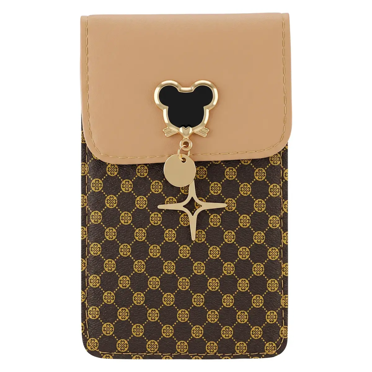 PHONE BAG MOUSE 19*12*2 CM CARAMEL