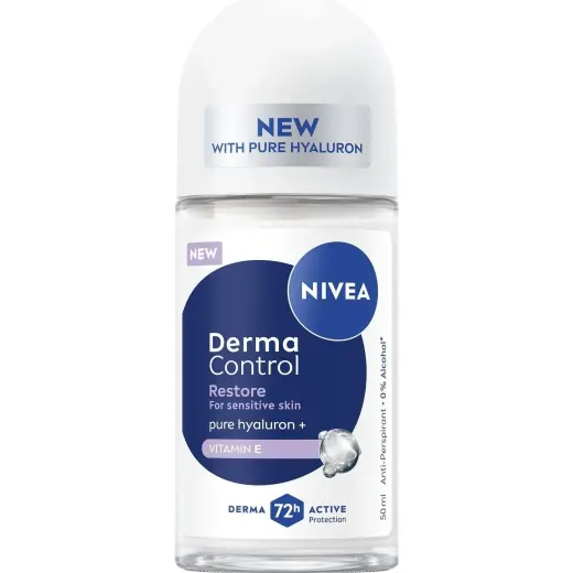 NIVEA, Deodorante, Derma Control Restore Roll-on Antitranspirant 50 Ml (Roll-on, 50ml)