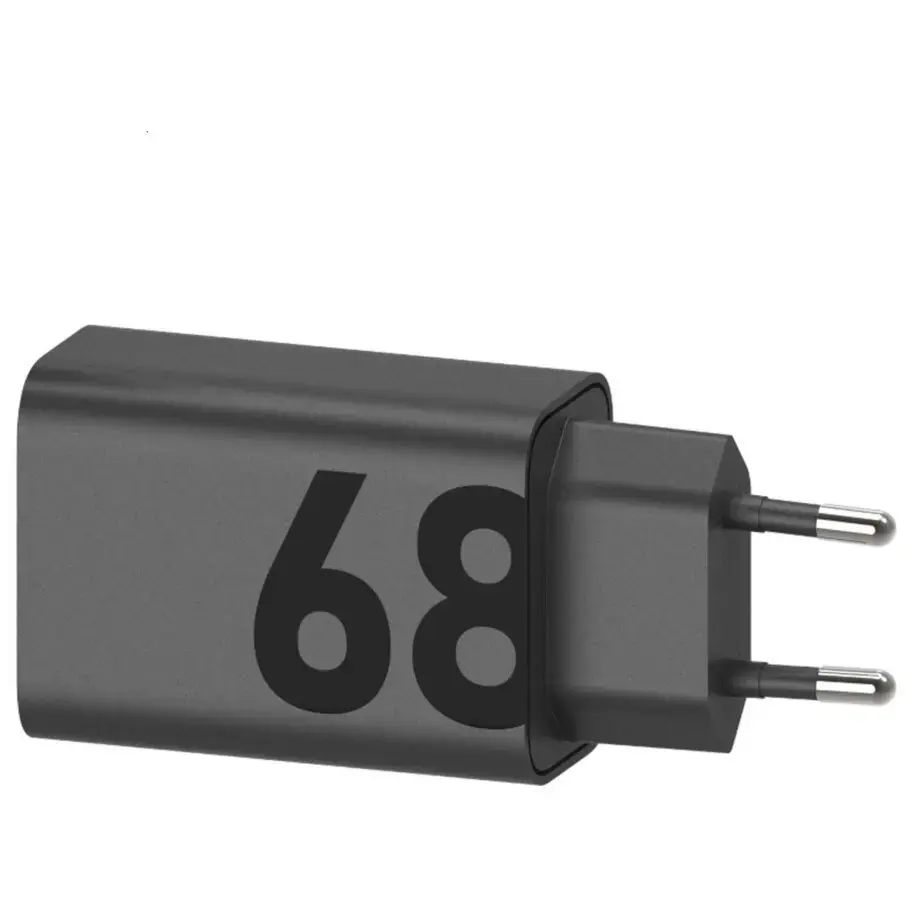 Motorola TurboPower tīkla lādētājs | 68W | USB-C | USB-C uz USB-C vads komplektā | melns
