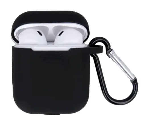 Fusion silikona aizsargapvalks austiņām Apple Airpods 1 | 2 melns