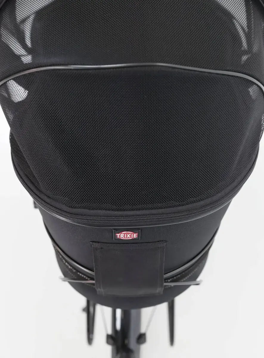 Grozs suņu pārvadāšanai : Trixei Bicycle basket for wide bike racks , 29 × 42 × 48 cm, black