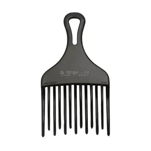 Eurostil Peine Ahuecador Doble Pua Grande Negro Negro 1un