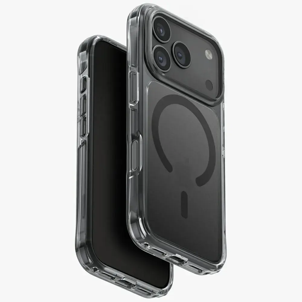 UNIQ LifePro Xtreme maciņš ar statīvu un MagSafe atbalstu telefonam iPhone 17 Pro melns