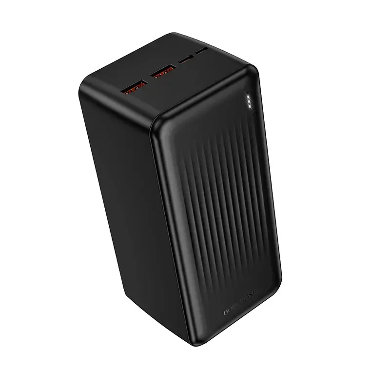 Borofone BJ80C Clever ārējais akumulators (powerbank) | 50 000 mAh | 22.5W | PD, QC | USB-A, USB-C | melns