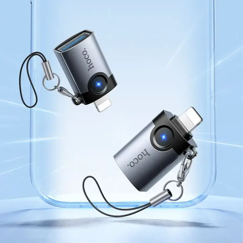Adapter OTG Lightning to USB A Hoco UA46 Victory gray