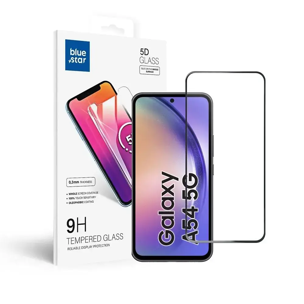 Blue Star 5D aizsargstikls telefona ekrānam Galaxy A54