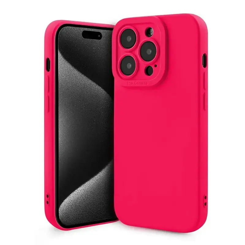 Fusion Softy izturīgs silikona aizsargapvalks Apple iPhone 11 fuksija