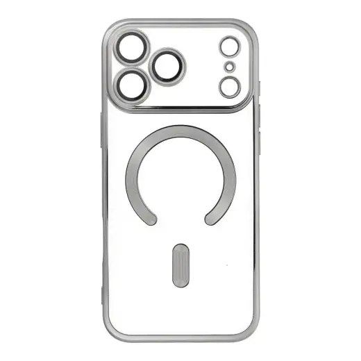 Electro Mag чехол с поддержкой MagSafe для телефона iPhone 17 Pro Max серый