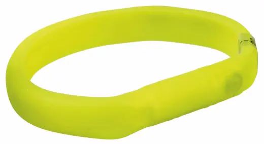 Светоотражающий ошейник для собак - Trixie Flash light band USB, L-XL: 70 см|17 мм, зеленый