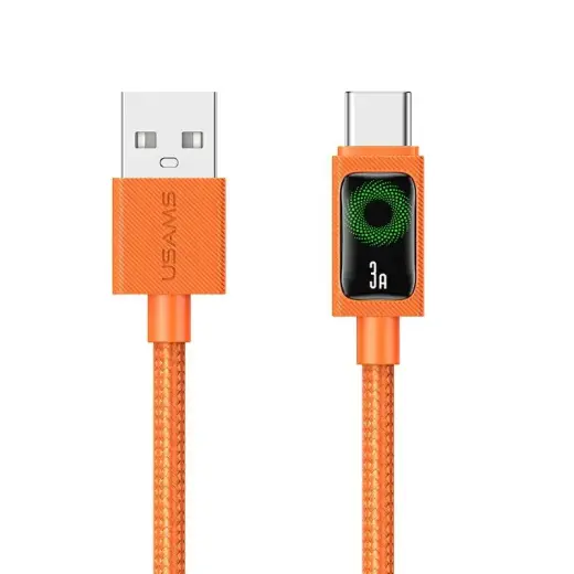 USAMS U92 провод для передачи данных и зарядки | USB-A на USB-C | 18W | 1.2m | оранжевый