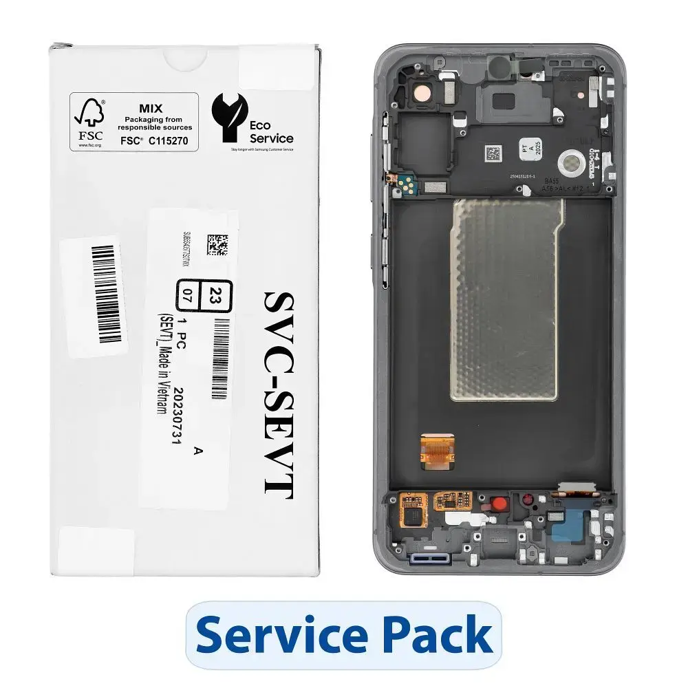ServicePack LCD Display for SAMSUNG A56 5G A566B Graphite GH82-36829A