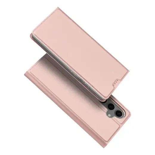 Dux Ducis Skin Pro grāmatveida maciņš telefonam Samsung Galaxy S24 FE (S721) rozā