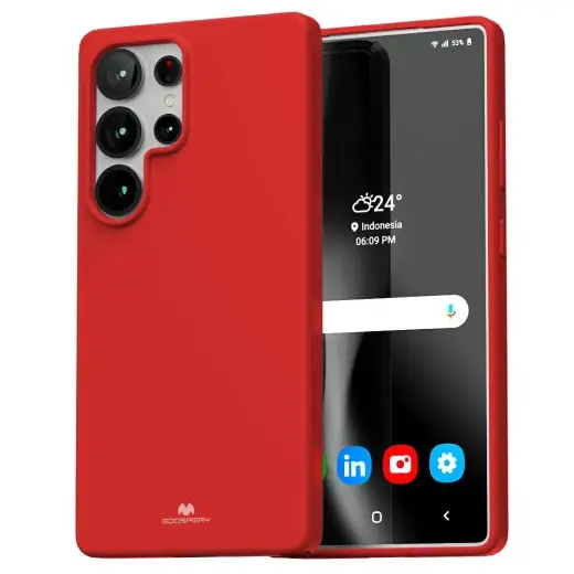 Mercury phone case for Samsung Galaxy S25 Ultra red