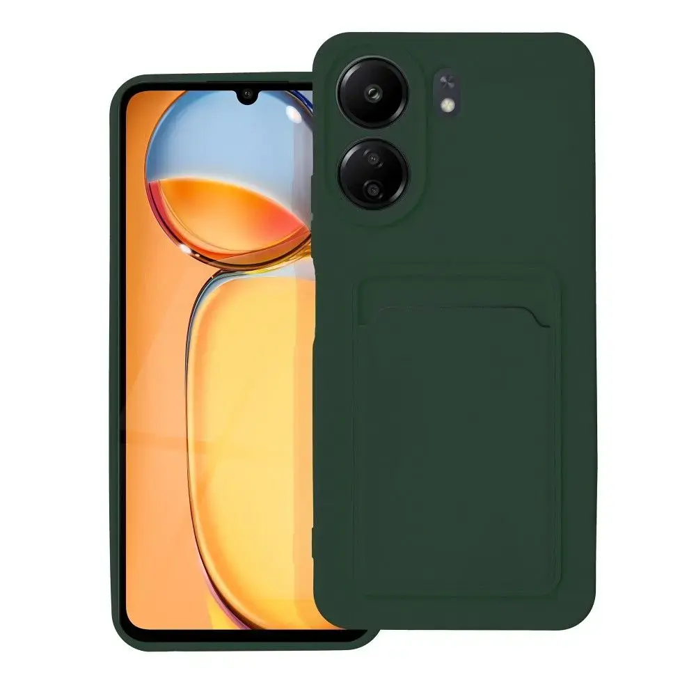 Case for Xiaomi Redmi 13C / Poco C65 Card Case zielony