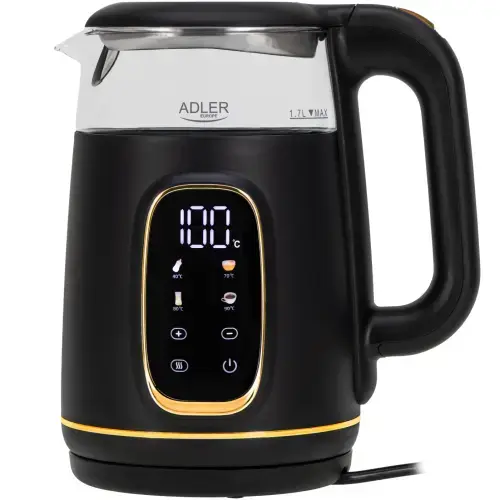Adler AD 1305BG Elektriskā tējkanna ar temperatūras kontroli 1.7L 2200W