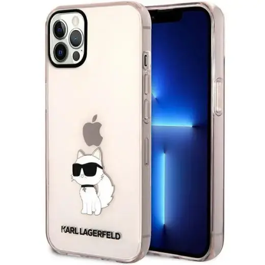 Karl Lagerfeld KLHCP12MHNCHTCP iPhone 12 |12 Pro 6.1" pink|pink hardcase Ikonik Choupette