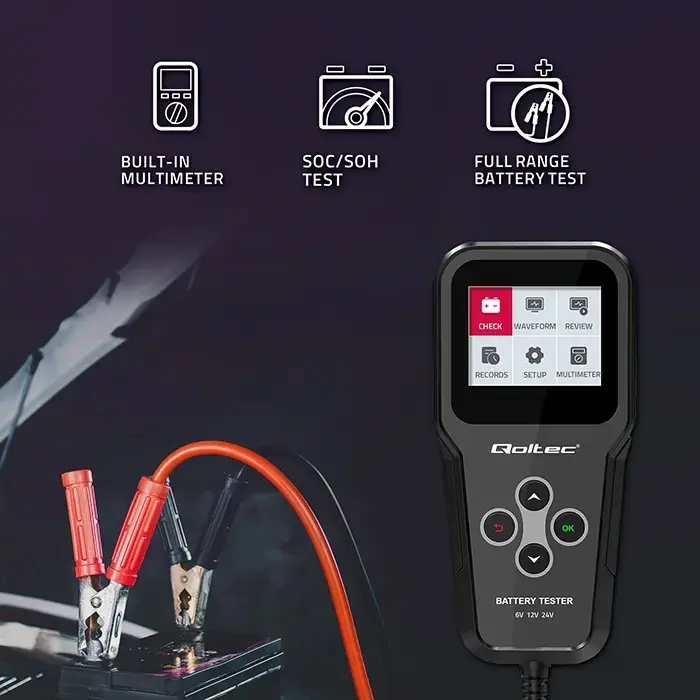 Digital battery analyzer tester 3in1 with LCD 6V