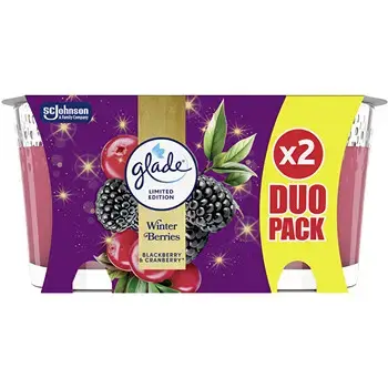 Glade Winter Berries Duo Candle - Sada vonných svíček 112.0g